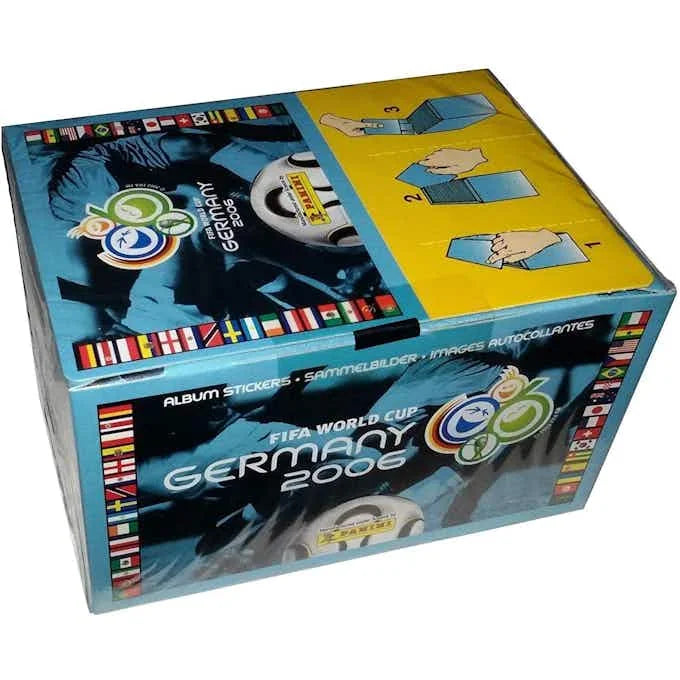 2006 Panini FIFA World Cup Germany Soccer Sticker Collection Box 100 Packs (Ships Sealed Only)