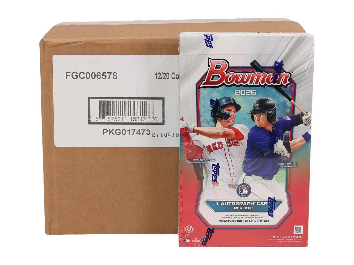 2026 Bowman Baseball Hobby 12 Box Case (Ships Sealed Only) - D