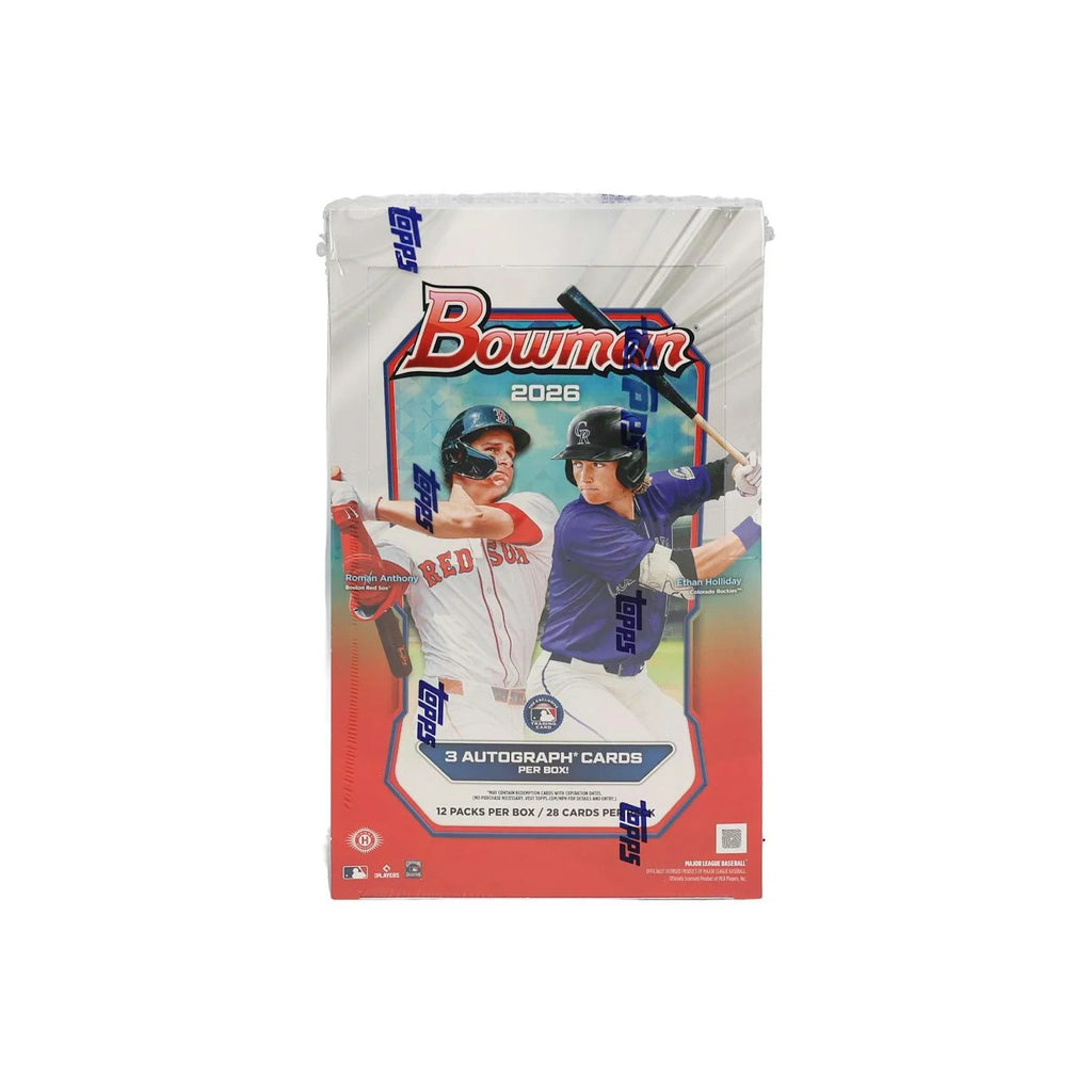 2026 Bowman Baseball Hobby Jumbo Box (Ships Sealed Only)