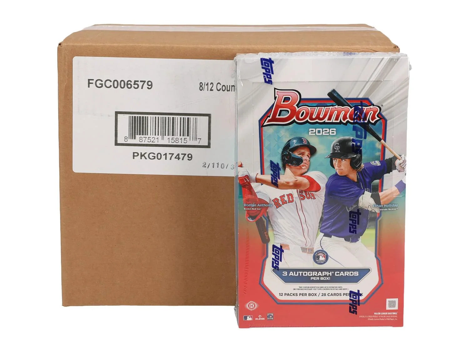 2026 Bowman Baseball Hobby Jumbo 8 Box Case (Ships Sealed Only)