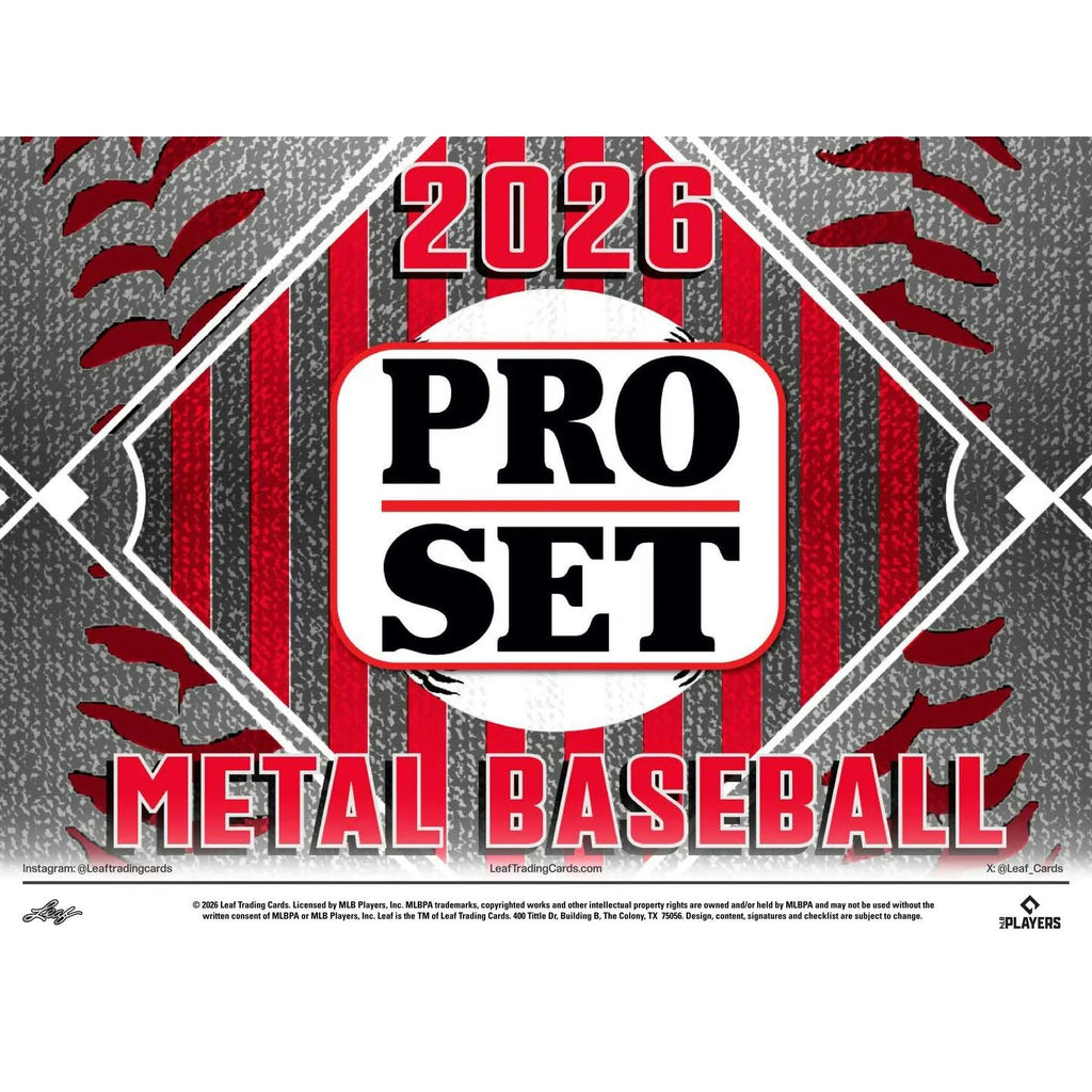 2026 Leaf Pro Set Metal Baseball Hobby Box (Ships Sealed Only)