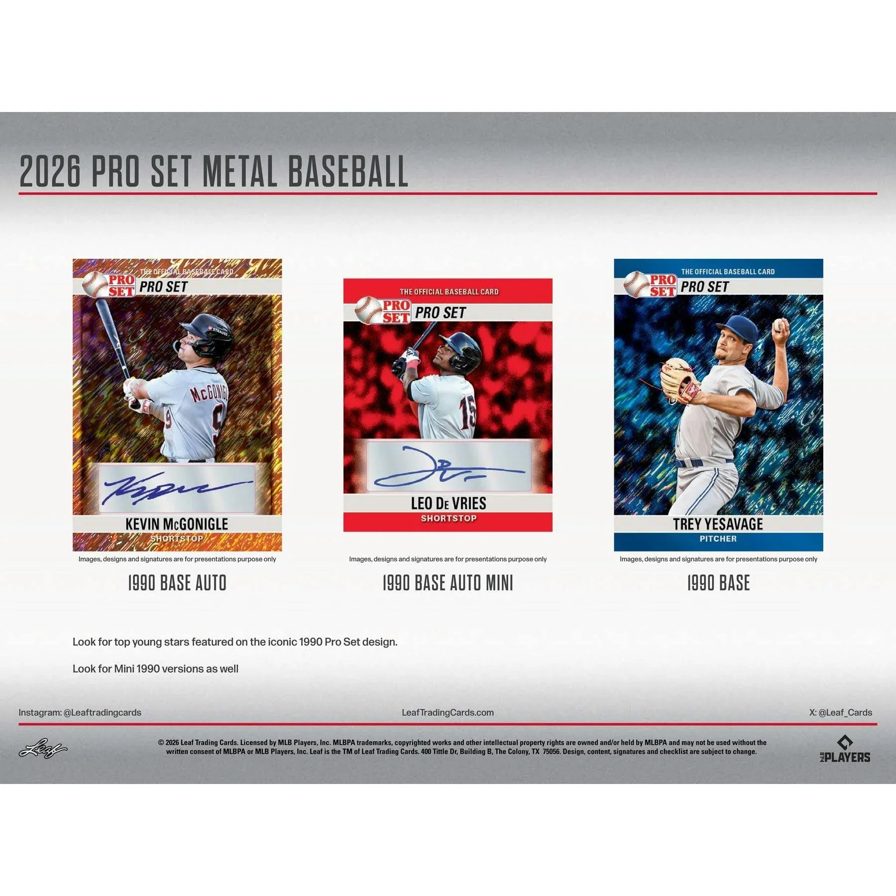 2026 Leaf Pro Set Metal Baseball Hobby Jumbo 8 Box Case (Ships Sealed Only)