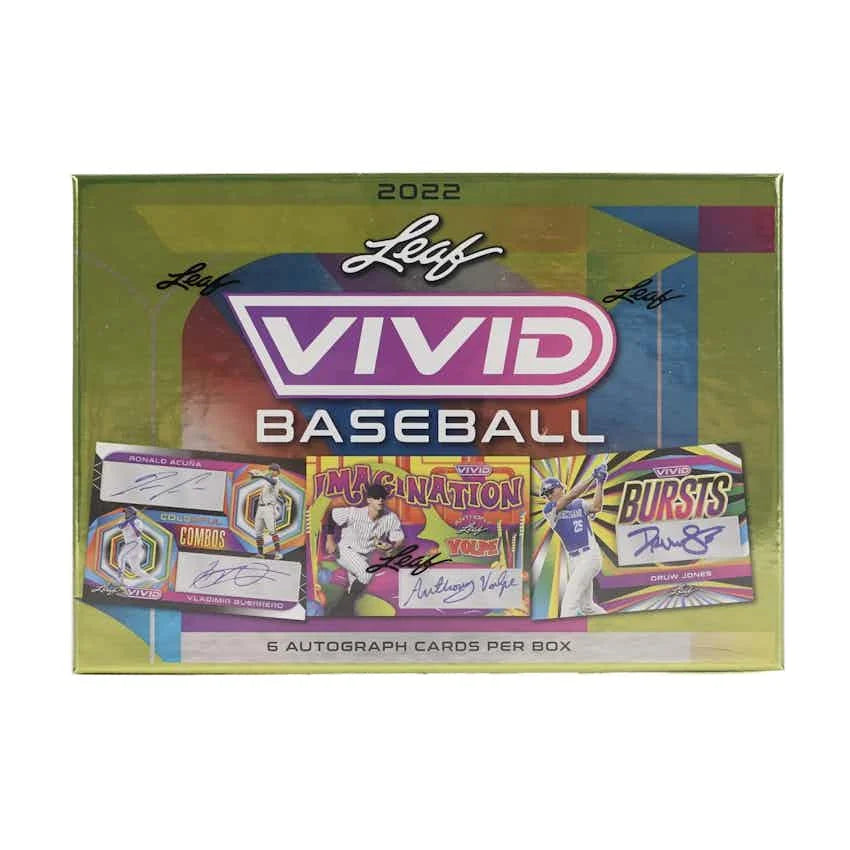 2022 Leaf Vivid Baseball Hobby Box (Ships Sealed Only)