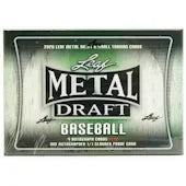 2020 Leaf Metal Draft Baseball Hobby Jumbo Box (Ships Sealed Only)