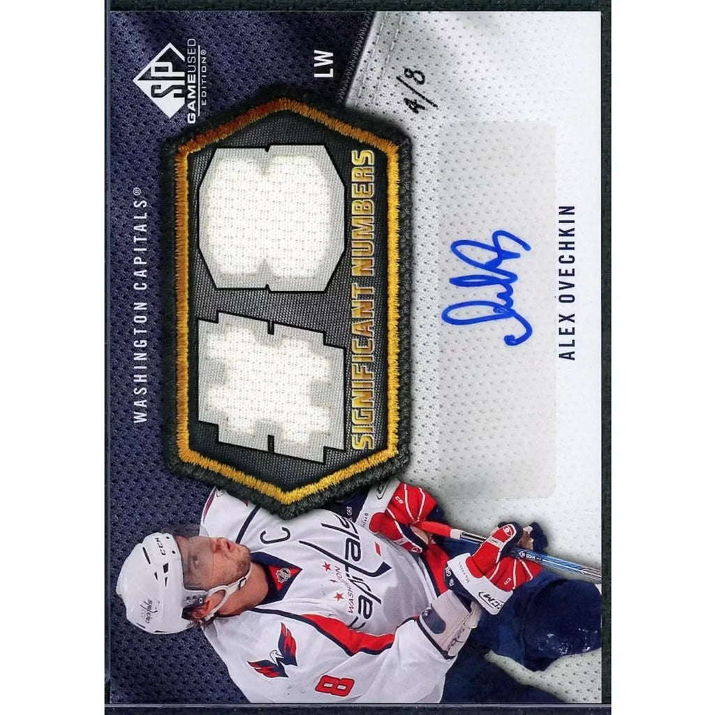 Alex Ovechkin Signed Patch Card | 2010-11 Upper Deck SP Game Used/8