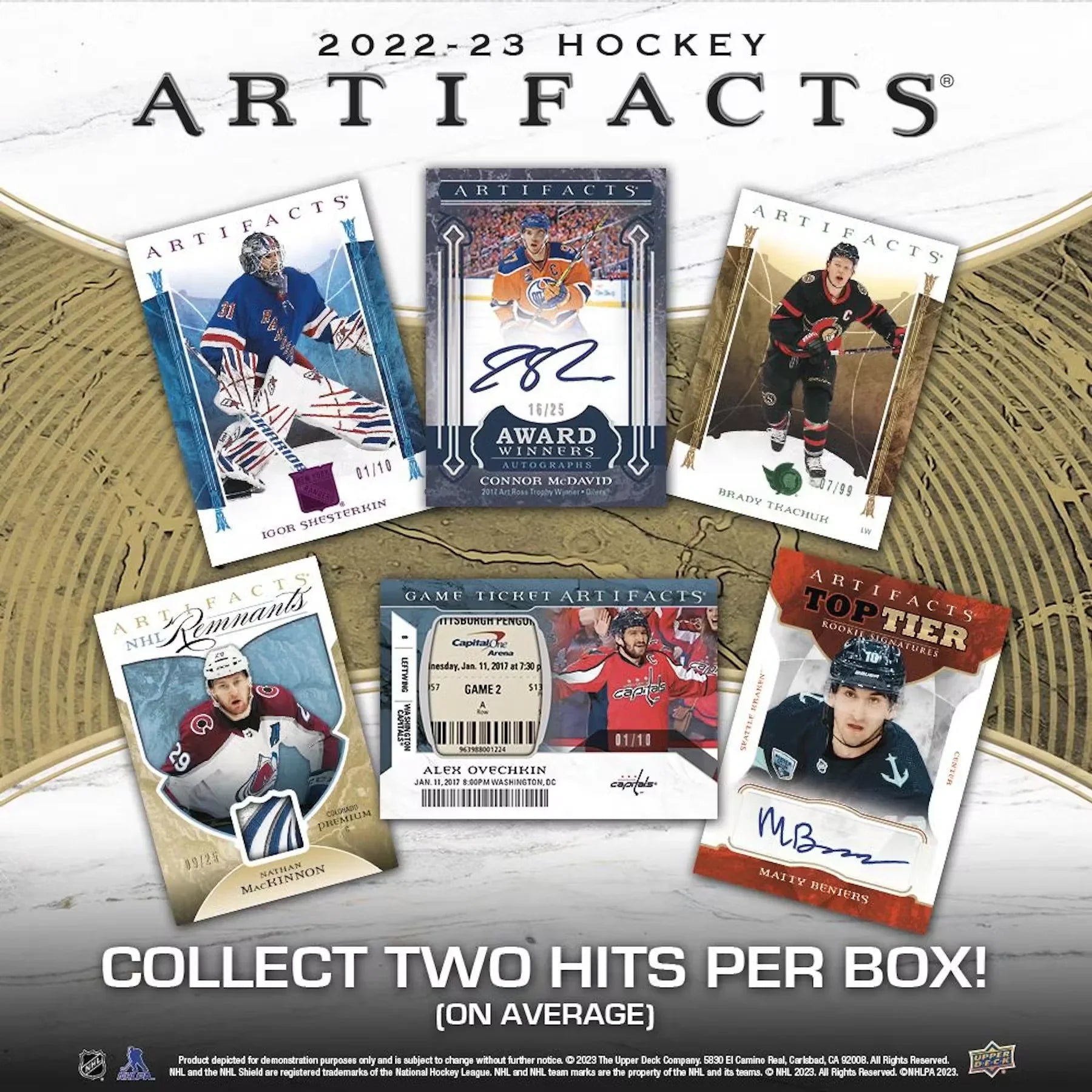 2022-23 Upper Deck Artifacts Hockey Hobby Box (Ships Sealed Only)
