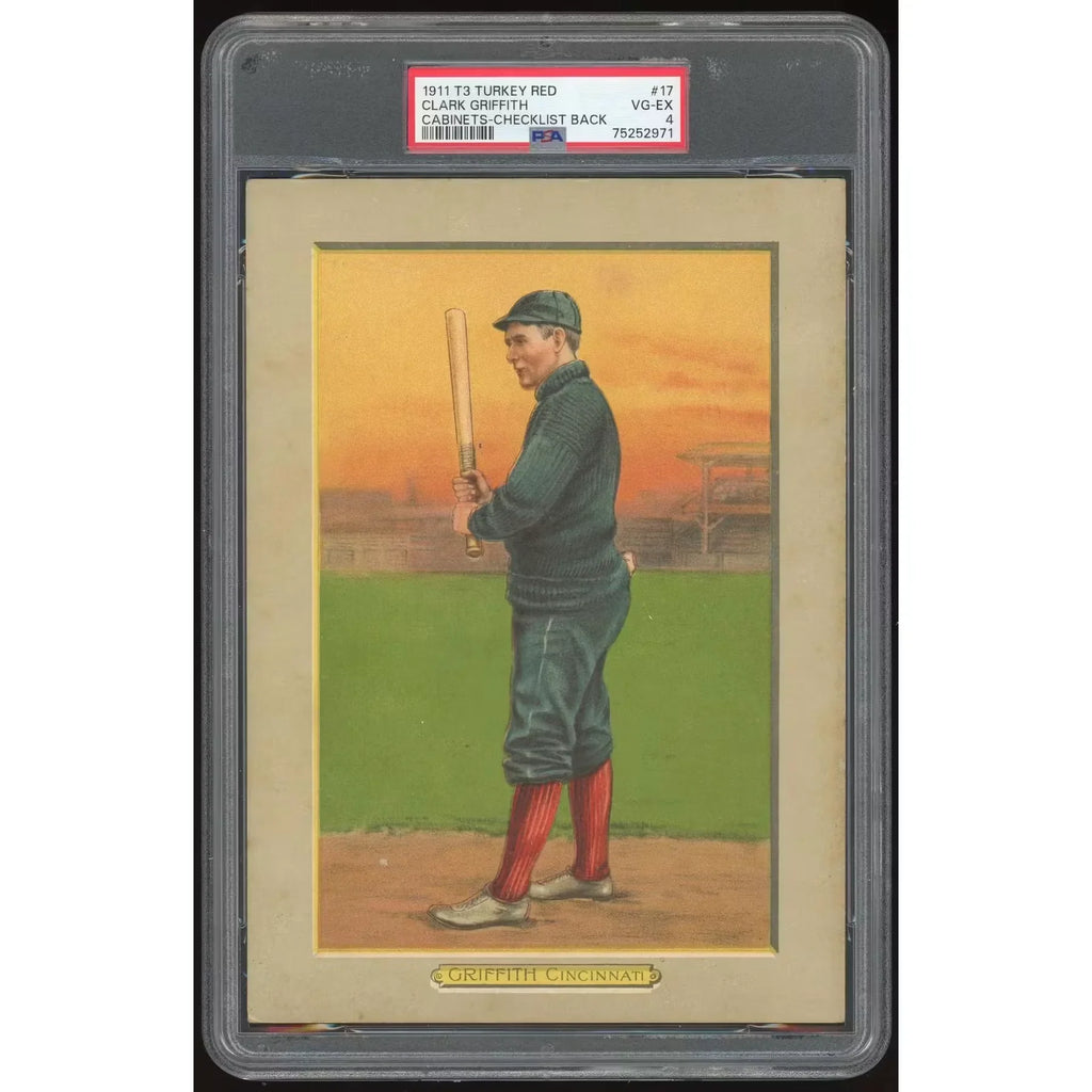 1910-11 T3 Turkey Red #17 Clark Griffith | PSA 4 Graded