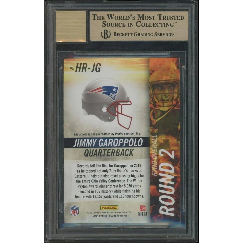 Jimmy Garoppolo 2014 Panini Hot Rookies Rookie Auto | BGS 9.5 #08/25