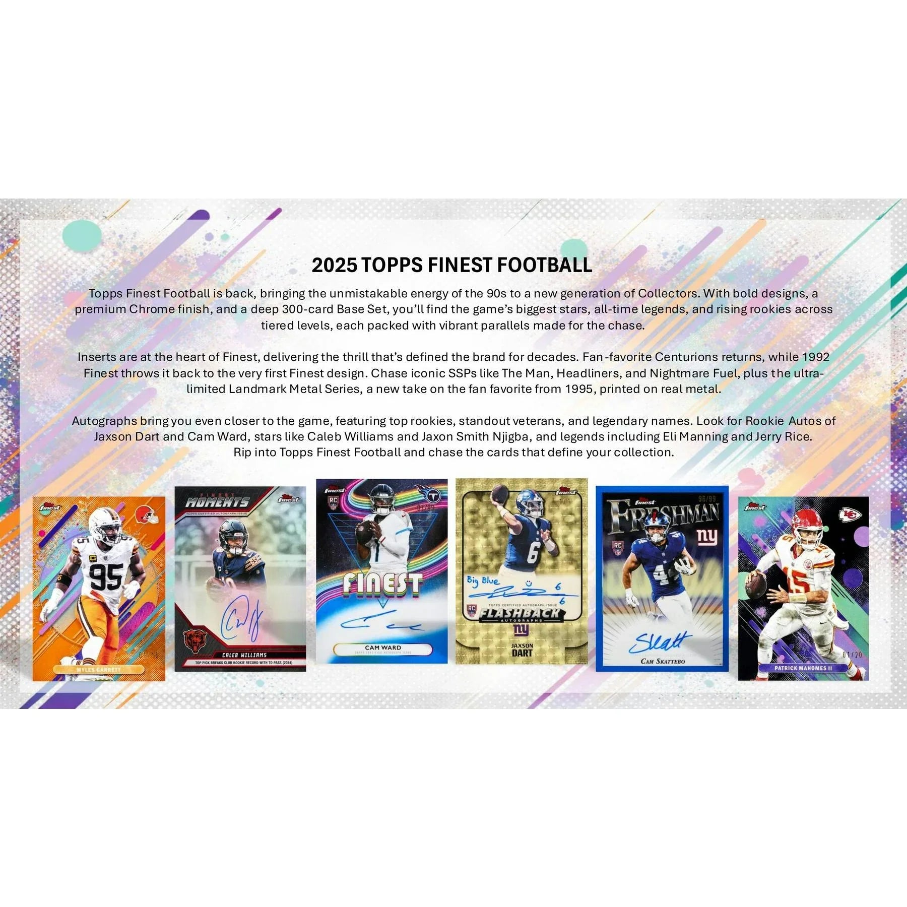 2025 Topps Finest Football Delight Box (Ships Sealed Only) - D