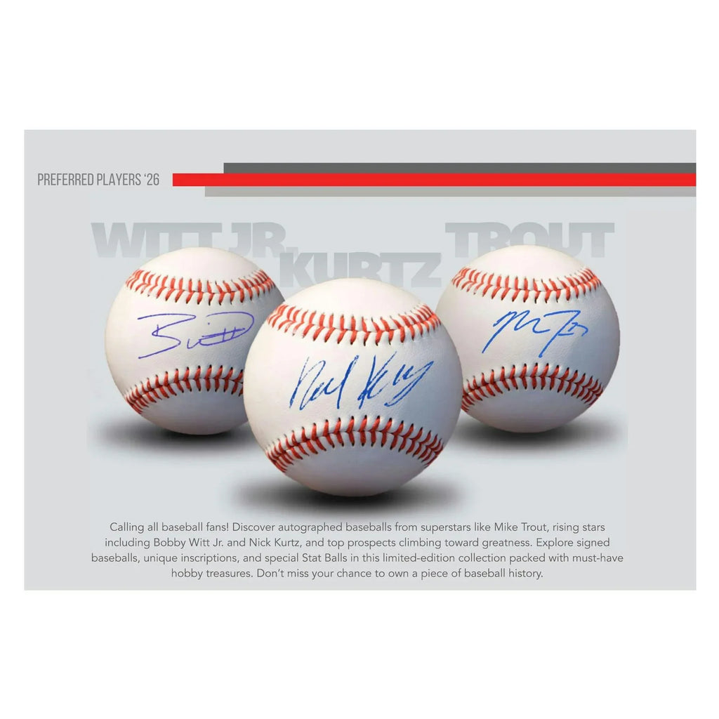 2026 Onyx Preferred Players Collection Autographed Baseball Hobby 3 Box Case (Ships Sealed Only) - D1