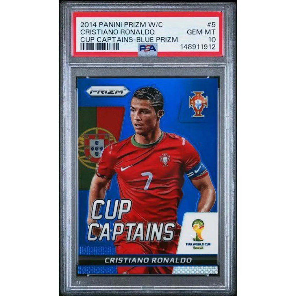 Cristiano Ronaldo 2014 Panini Prizm World Cup Cup Captains | PSA 10