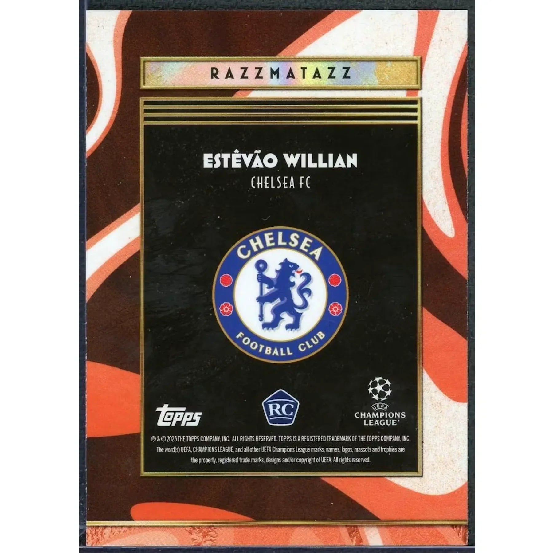 Estevao Willian 2025-26 Topps Deco Rookie Card | Razzmatazz/25