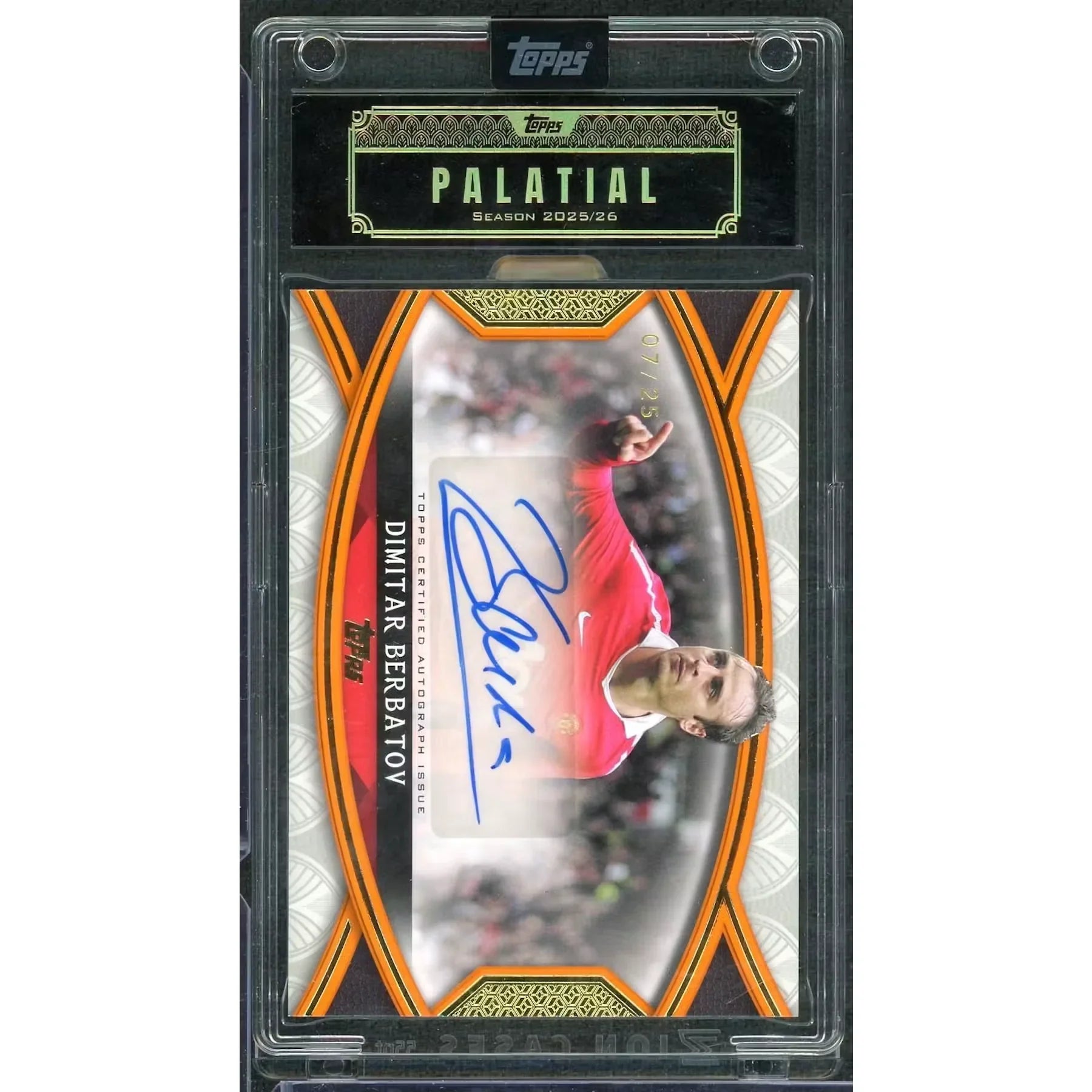 Dimitar Berbatov Signed Manchester United Card | 2025-26 Palatial Auto/25