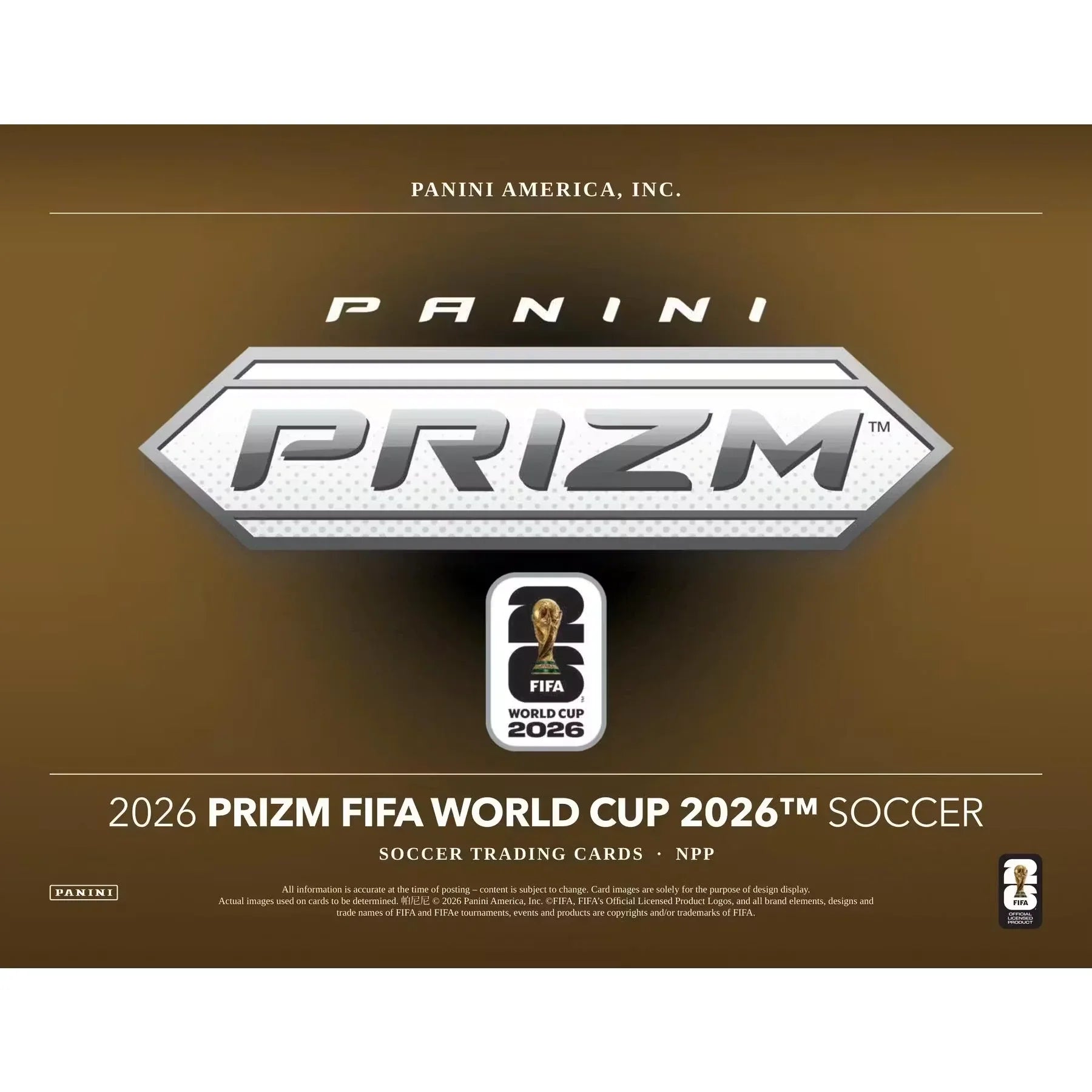 2026 Panini Prizm FIFA World Cup Soccer Blaster Box | Presell (Ships Sealed Only)