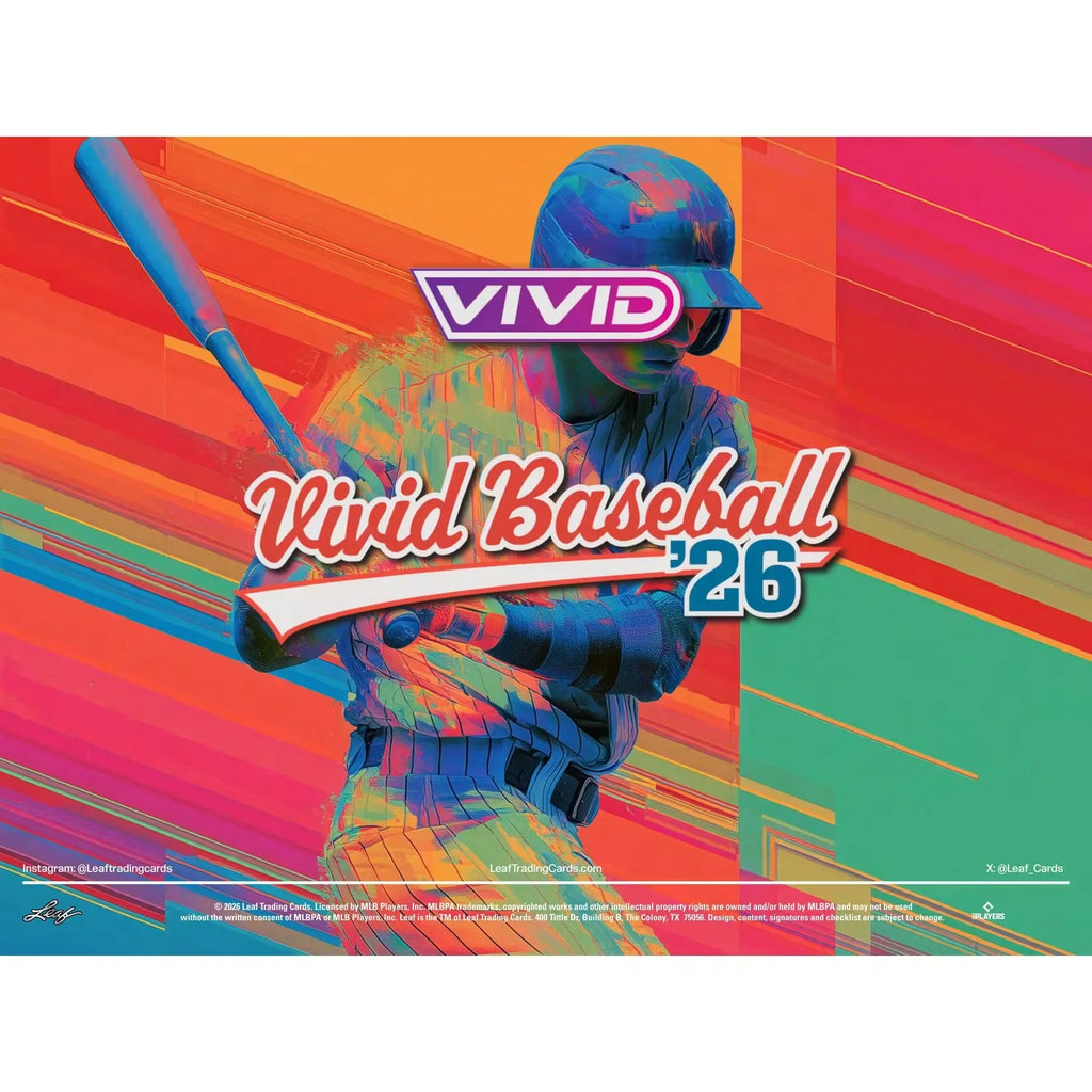 2026 Leaf Vivid Baseball Hobby Box Presell Release June 2026 (Ships Sealed Only)