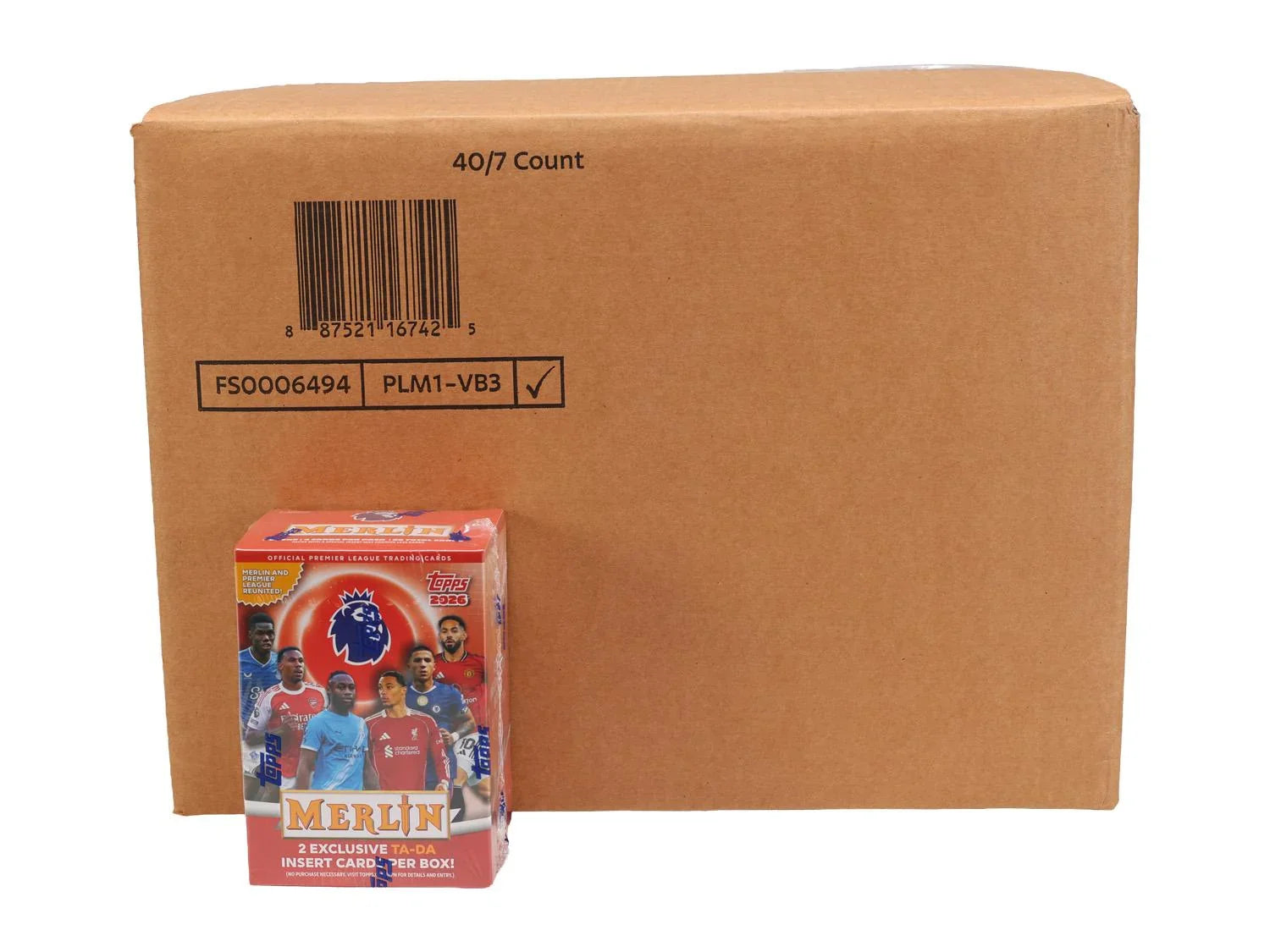 2025-26 Topps Merlin Premier League Soccer Blaster 40-Box Case (Ships Sealed Only)