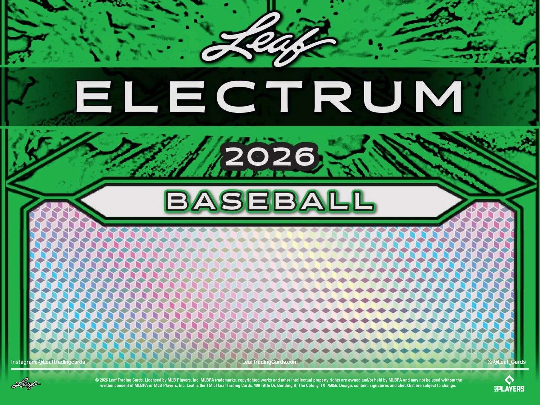 Leaf Electrum Baseball 2026 Super Mega 6 Box Case Presell Releases Jun 26th 2026 (Ships Sealed Only)