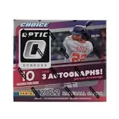 2022 Panini Donruss Optic Choice Baseball Hobby Box (Ships Sealed Only)