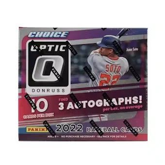 2022 Panini Donruss Optic Choice Baseball Hobby Box (Ships Sealed Only)