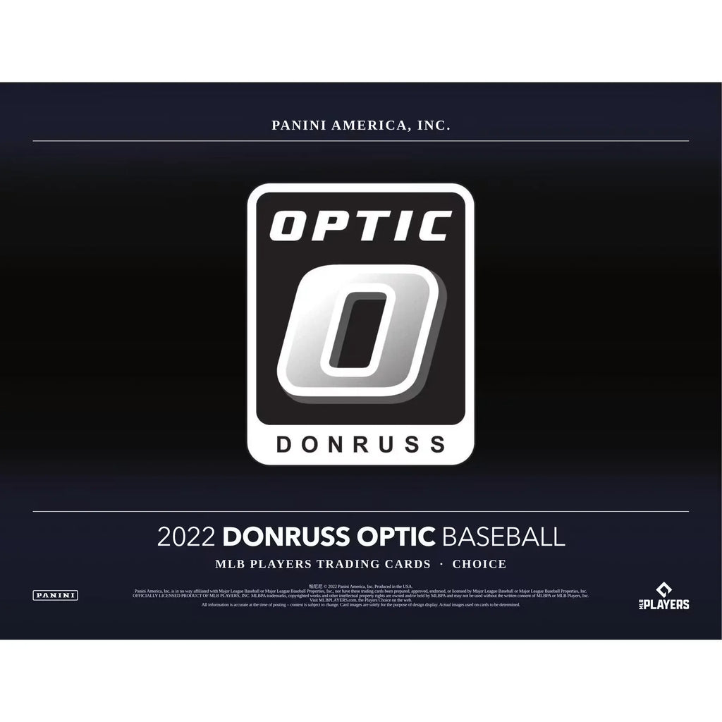 2022 Panini Donruss Optic Choice Baseball Hobby Box (Ships Sealed Only)