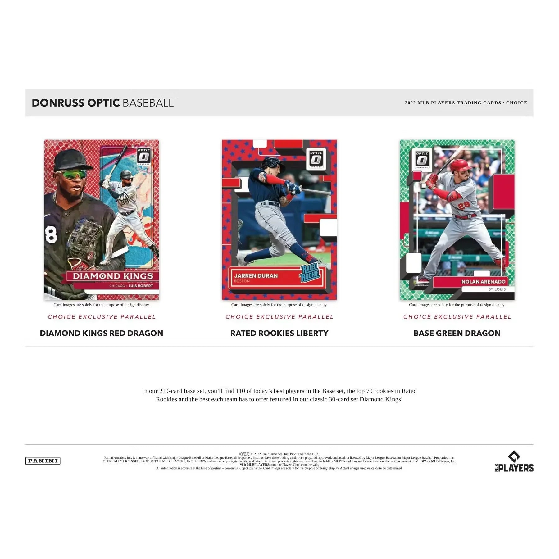 2022 Panini Donruss Optic Choice Baseball Hobby Box (Ships Sealed Only)