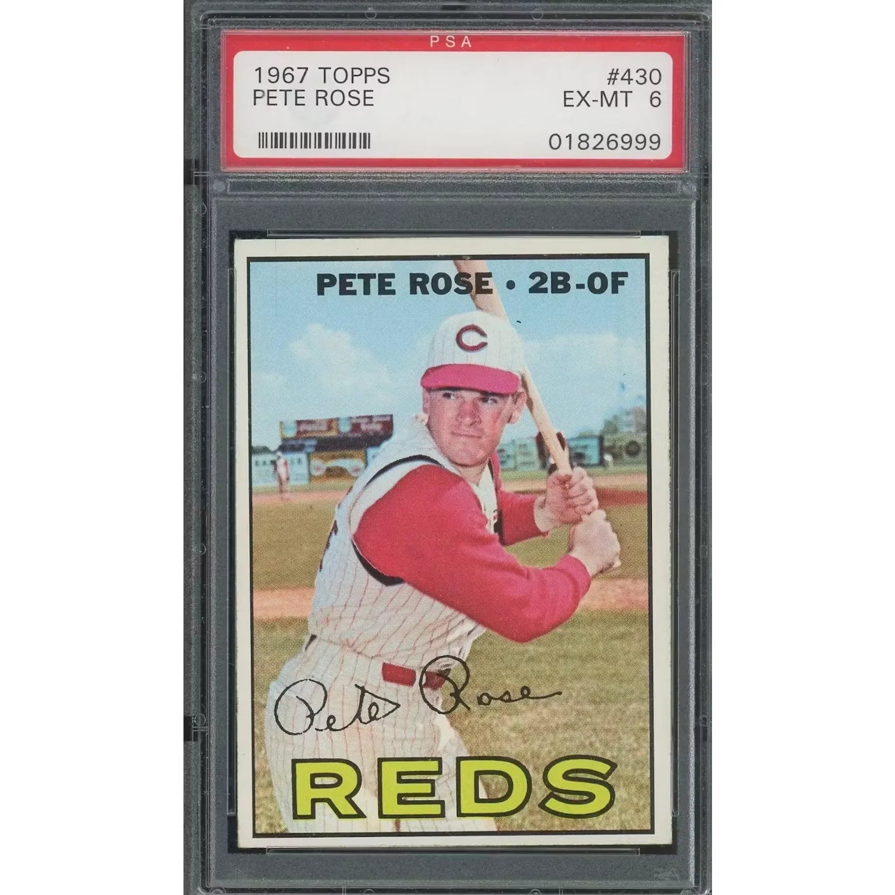 Pete Rose 1967 Topps #430 Card | PSA 6