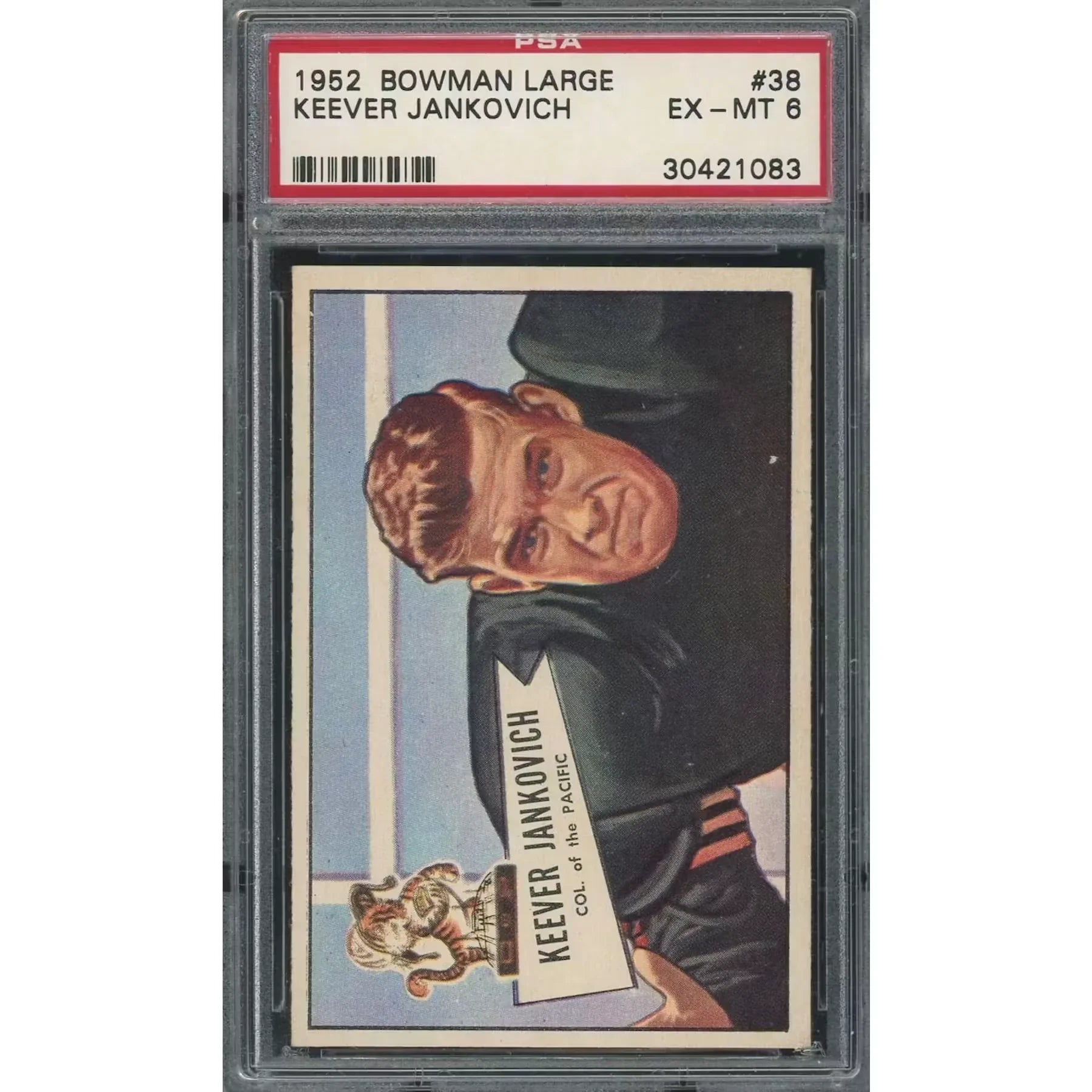 1952 Bowman Large Keever Jankovich #38 | PSA 6