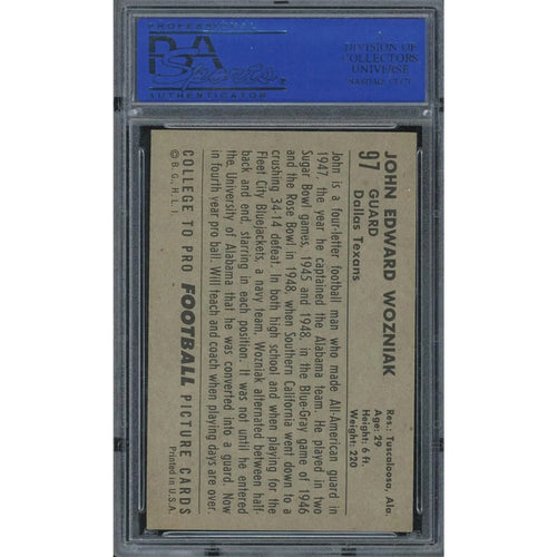1952 Bowman Large #97 John Wozniak | PSA 7