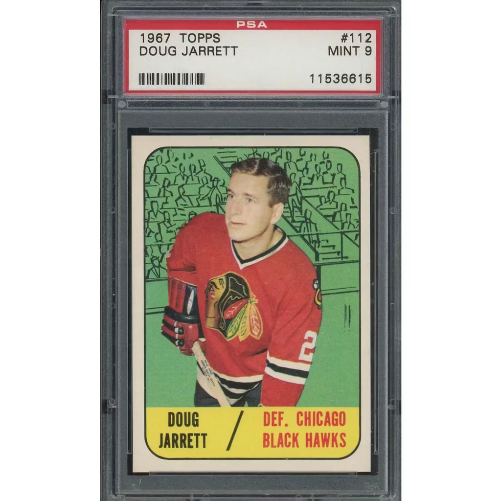 1967-68 Topps #112 Doug Jarrett Hockey Card | PSA 9