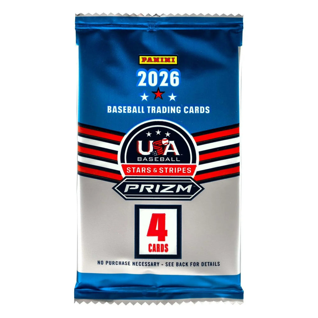 2026 Panini USA Stars Stripes Prizm Baseball Blaster Box (Ships Sealed Only)