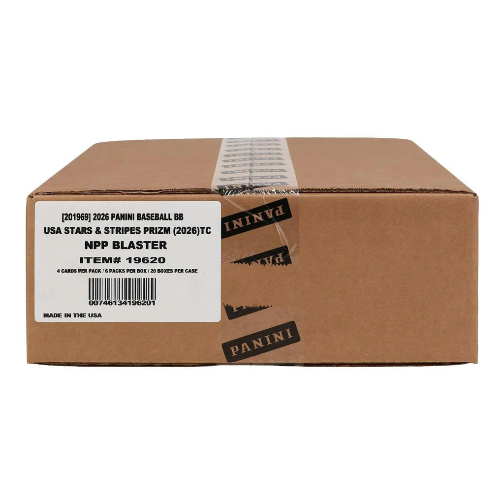 2026 Panini USA Stars Stripes Prizm Baseball Blaster 20 Box Case (Ships Sealed Only)