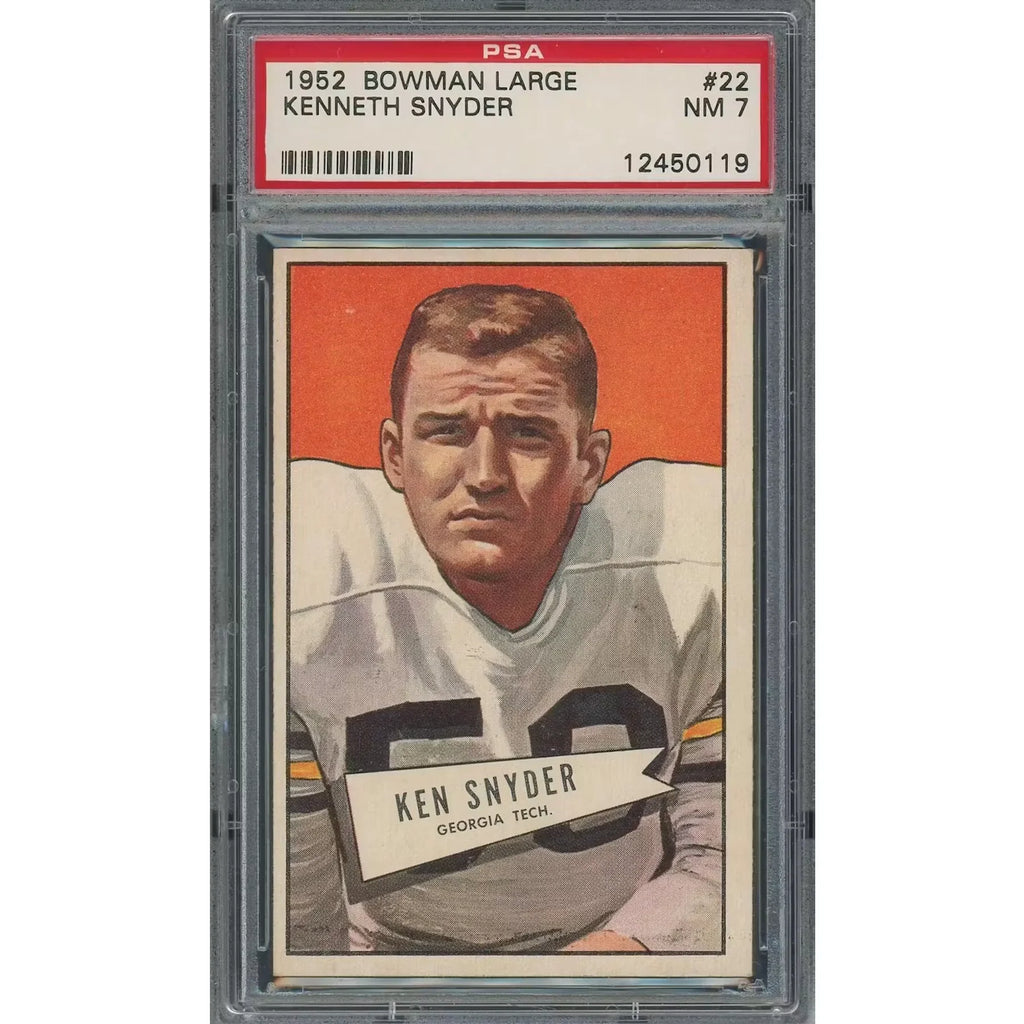 Kenneth Snyder 1952 Bowman Large #22 | PSA 7