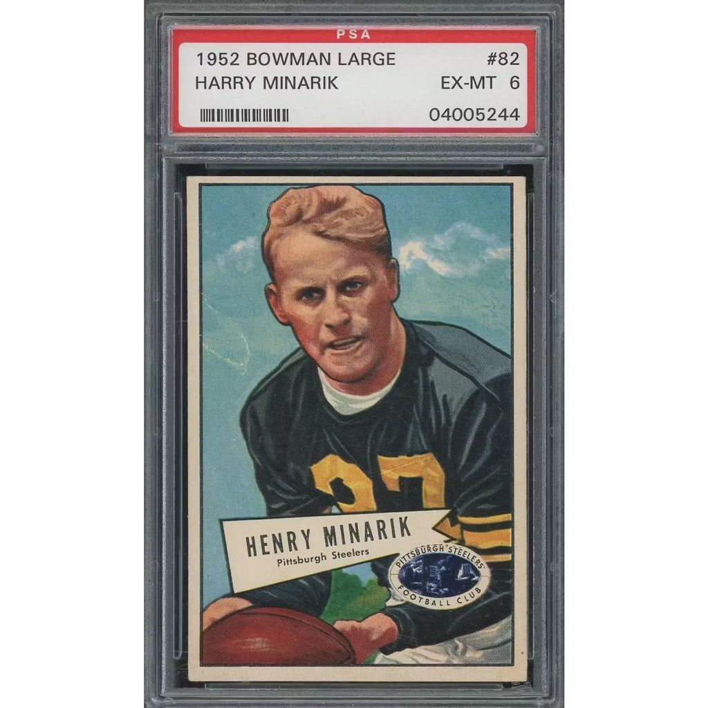 1952 Bowman Large #82 Harry Minarik Card | PSA 6