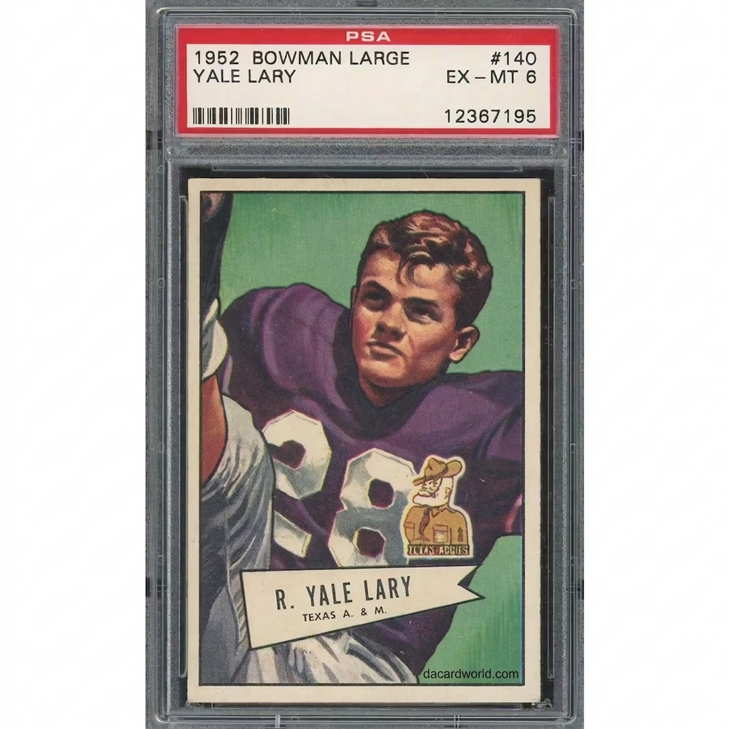 Yale Larry 1952 Bowman Large #140 | PSA 6