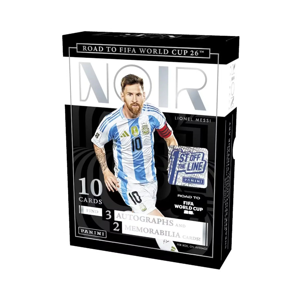 2025-26 Panini Noir Road to FIFA World Cup Soccer FOTL Hobby Box (Ships Sealed Only)