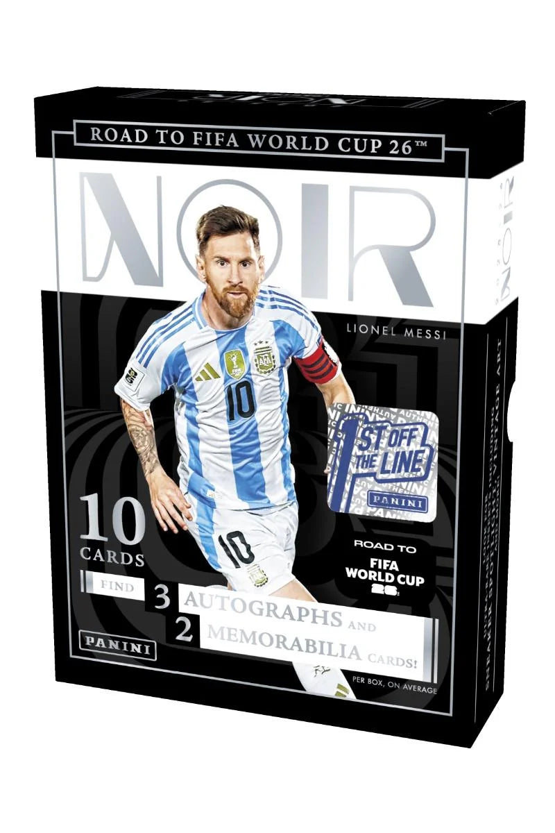 2025 26 Panini Noir Road to FIFA World Cup Soccer 1st Off The Line FOTL Hobby 3 Box Case (Ships Sealed Only) - D4