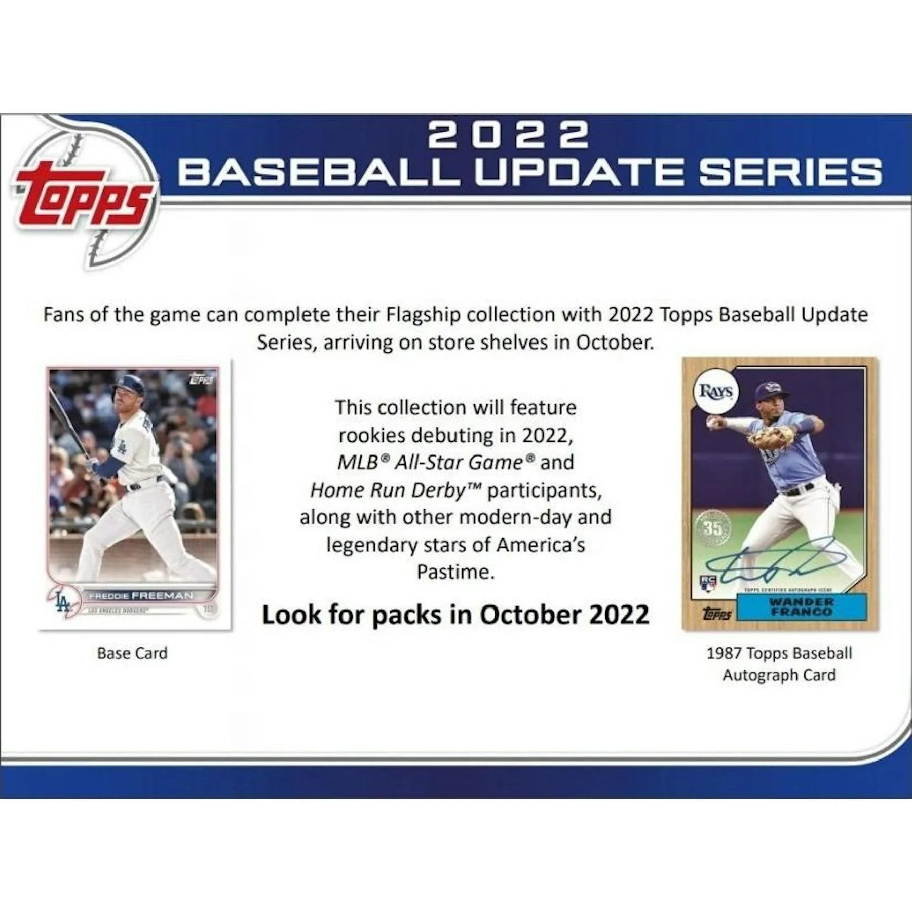 2022 Topps Update Series Baseball Blaster Box (Ships Sealed Only) - D