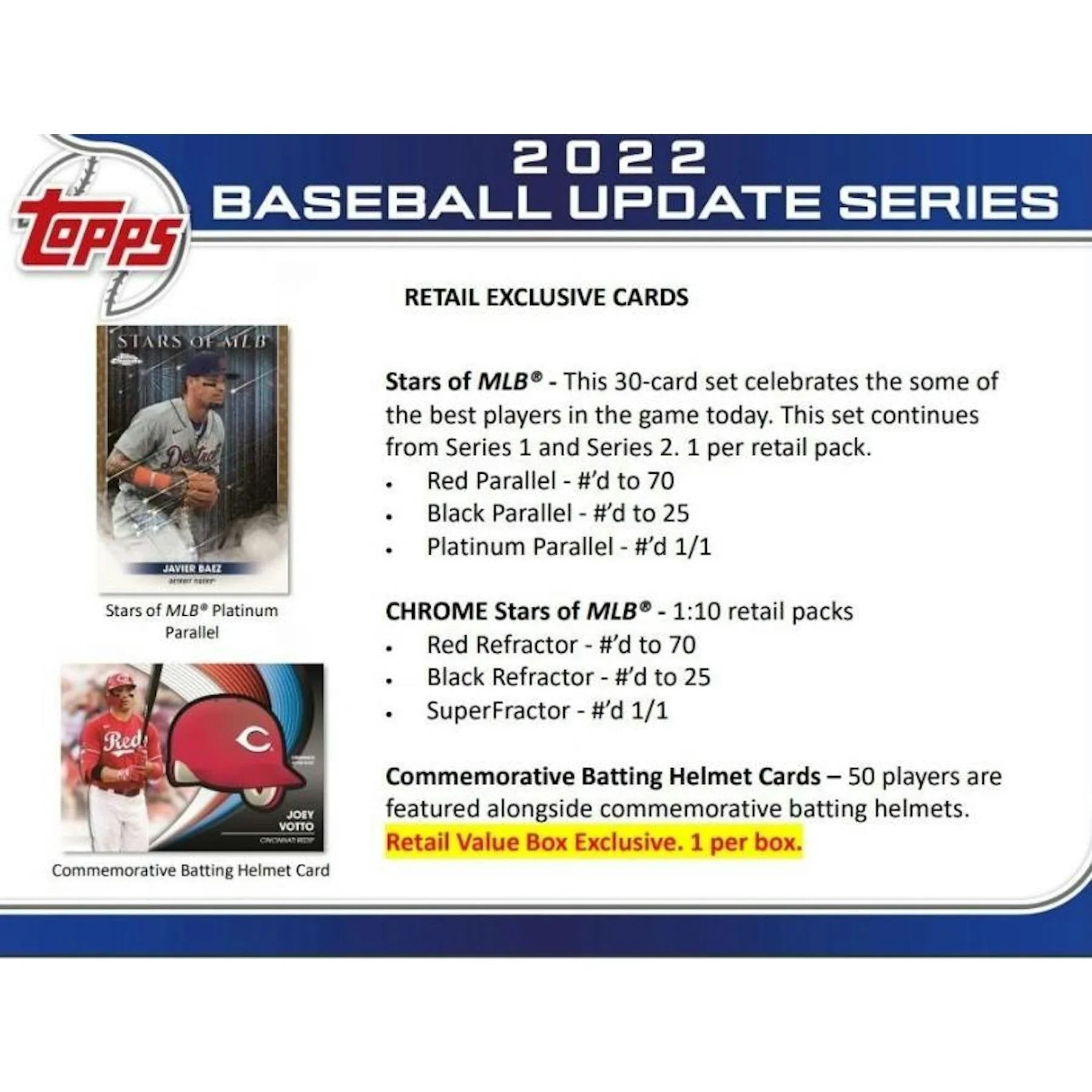 2022 Topps Update Series Baseball Blaster Box (Ships Sealed Only) - D