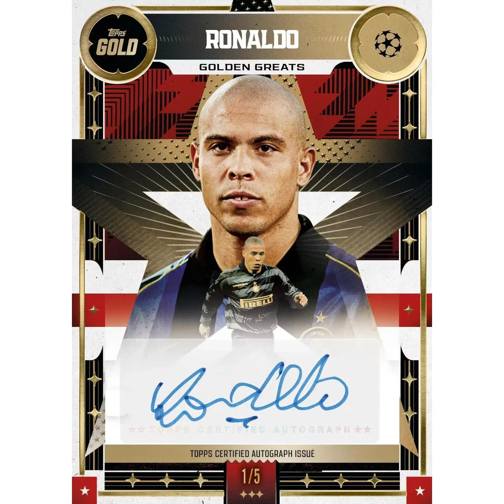 2025-26 Topps Gold UEFA Club Competitions Soccer Hobby Box (Ships Sealed Only)