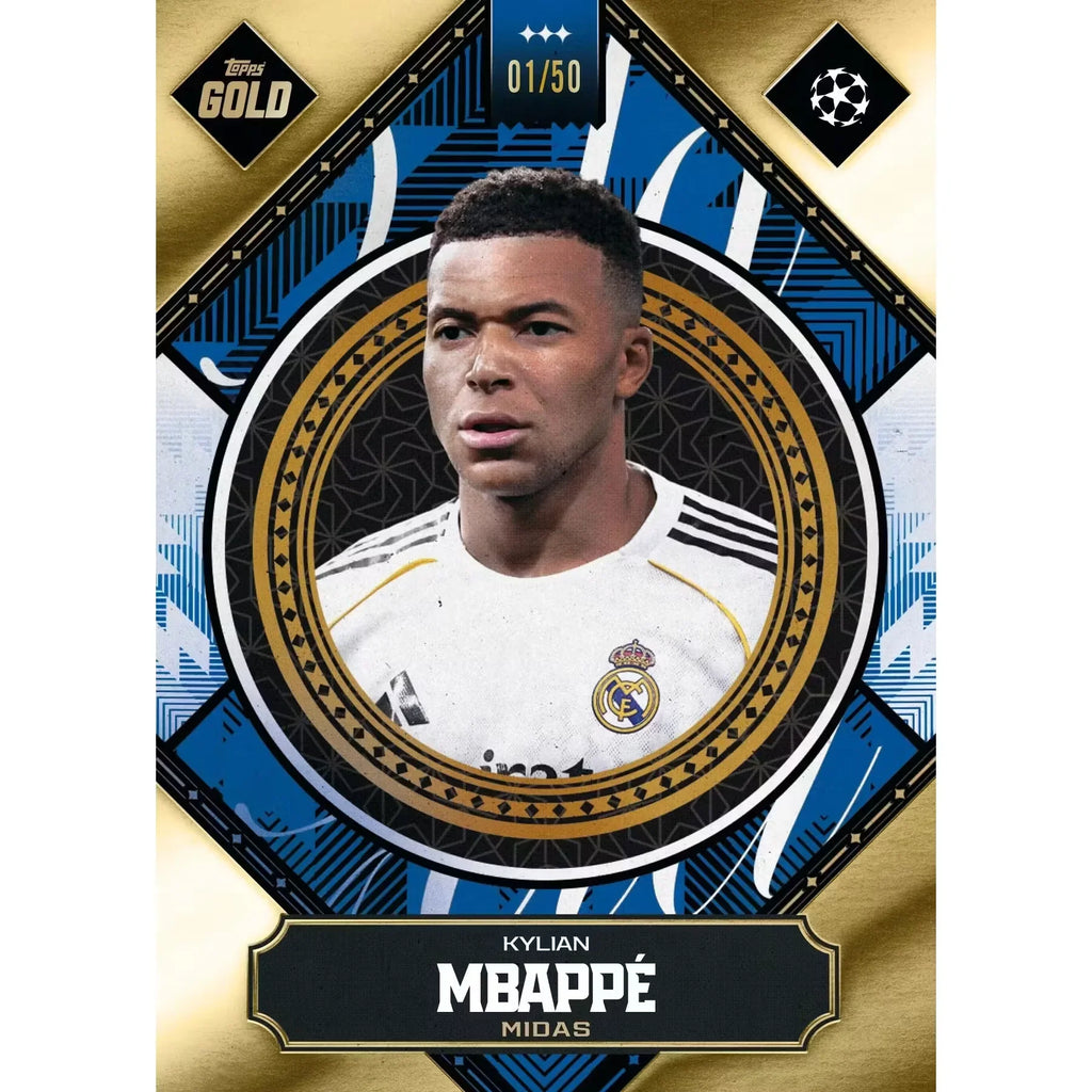 2025-26 Topps Gold UEFA Club Competitions Soccer Hobby Box (Ships Sealed Only)