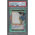 Junior Caminero Signed 2024 Topps Inception Rookie Jumbo Patch Auto | PSA 8 NM-MT #47/50