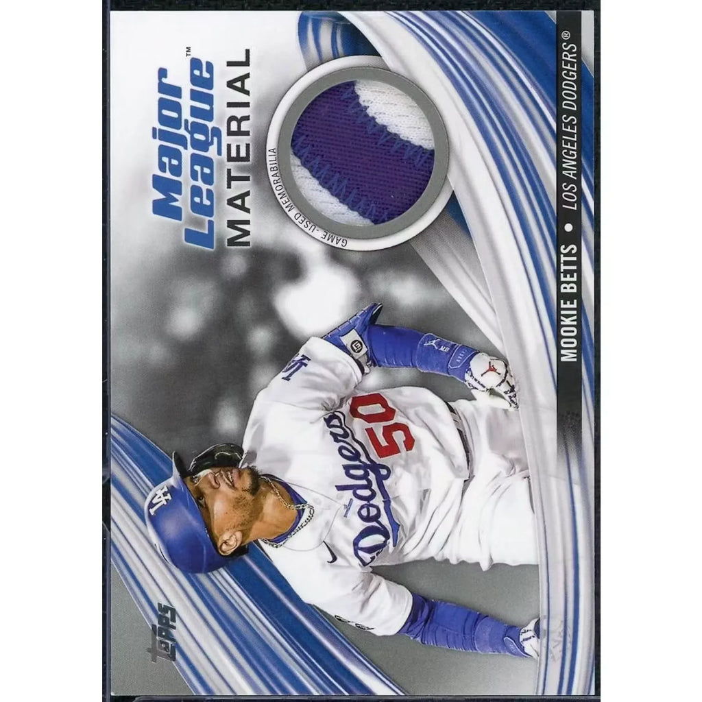Mookie Betts Signed 2023 Topps Series 1 Major League Material 1/1 Patch