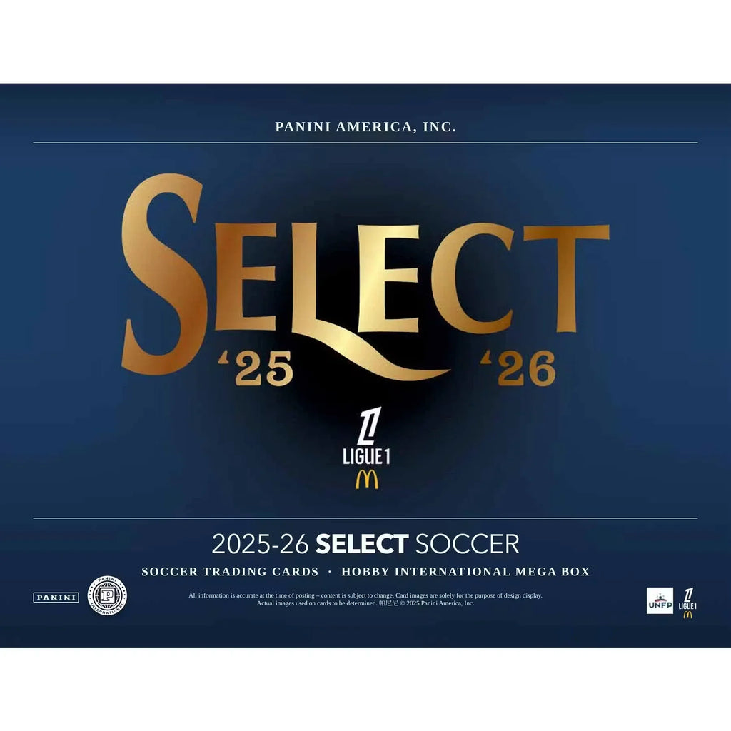 2025-26 Panini Select Ligue 1 Soccer International Mega Hobby Box | Presell (Ships Sealed Only)