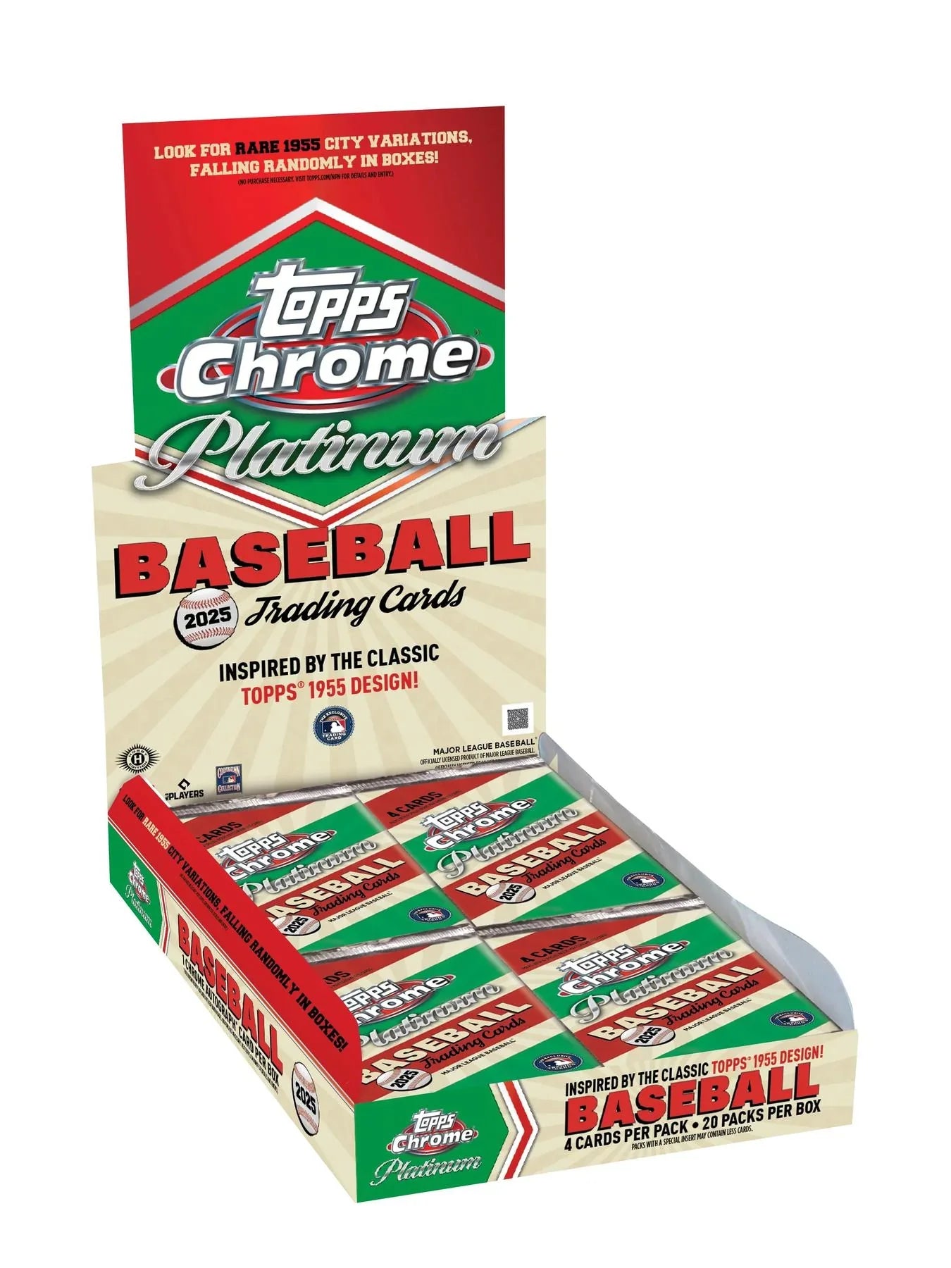 Topps'25 Chrome Platinum 55 Baseball Hobby 12 Box Case Presell Releases Jun 5th 2026 (Ships Sealed Only) - D1