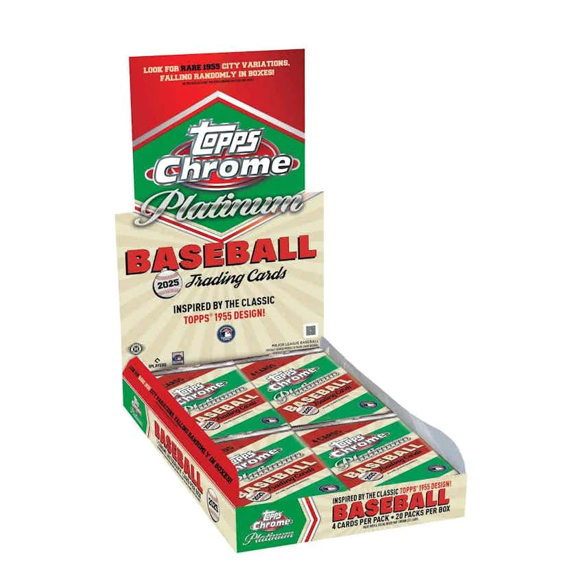 Topps'25 Chrome Platinum 55 Baseball Hobby 12 Box Case Presell Releases Jun 5th 2026 (Ships Sealed Only) - D1