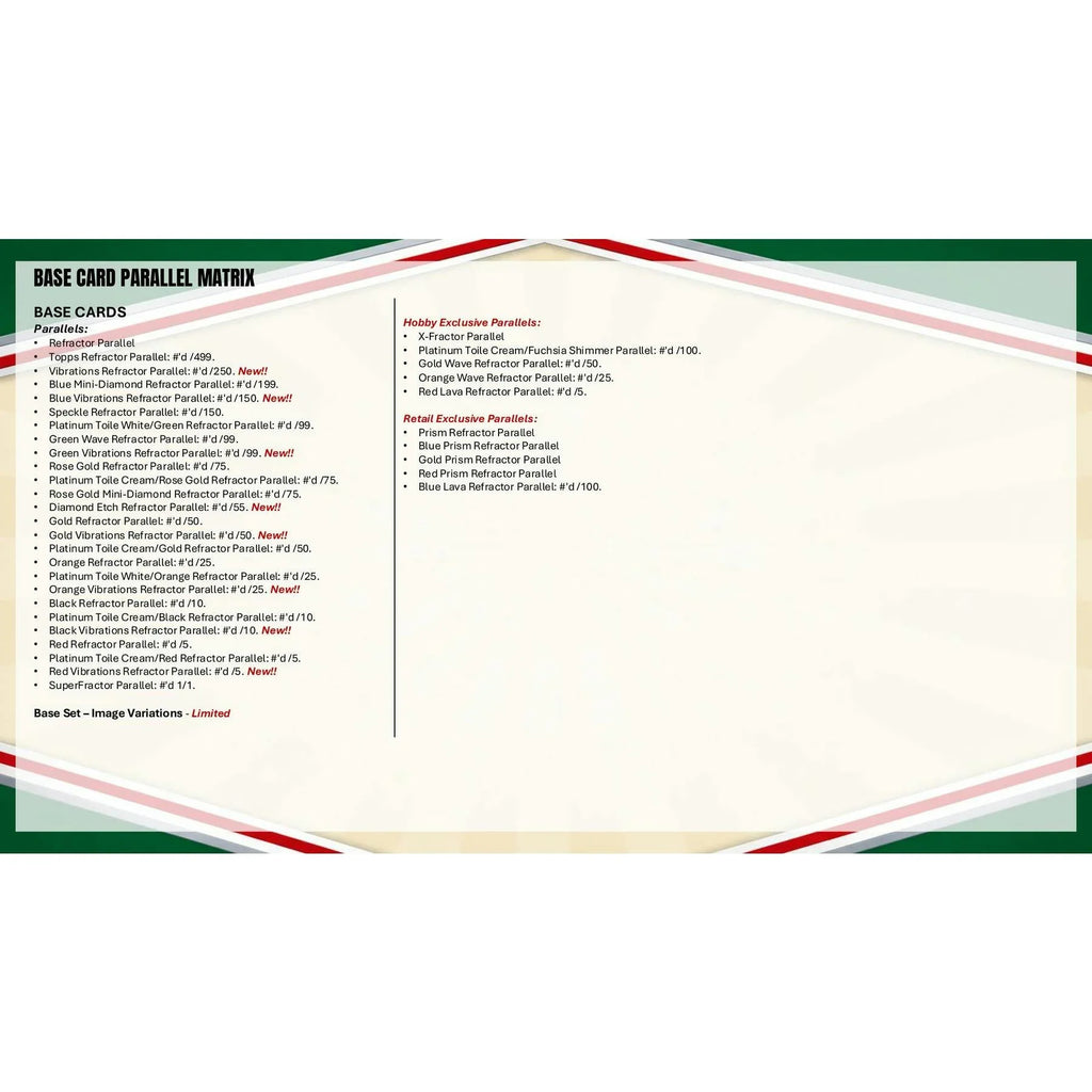 Topps'25 Chrome Platinum 55 Baseball Hobby 12 Box Case Presell Releases Jun 5th 2026 (Ships Sealed Only) - D1