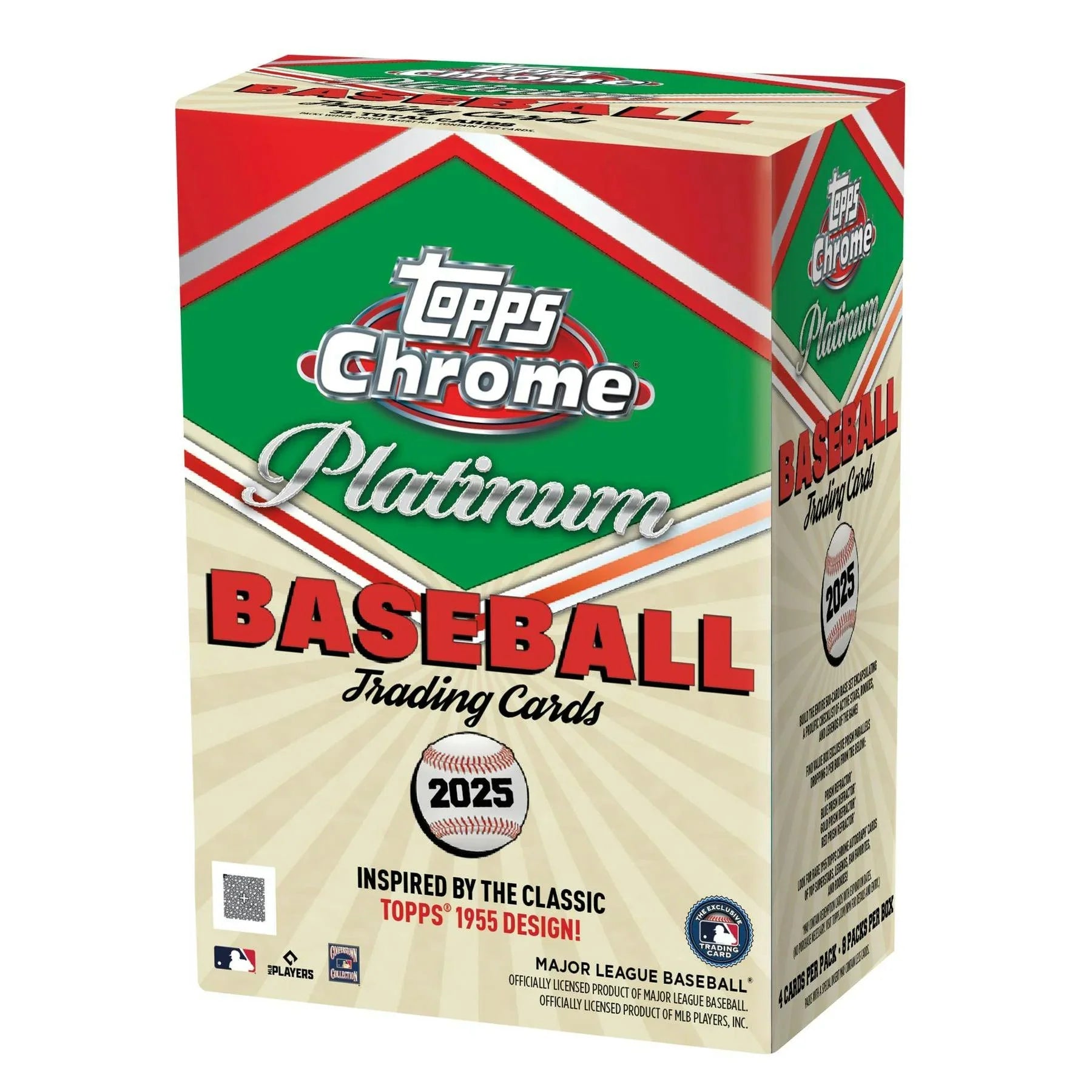 2025 Topps Chrome Platinum 55 Baseball Blaster Box Presell (Ships Sealed Only)