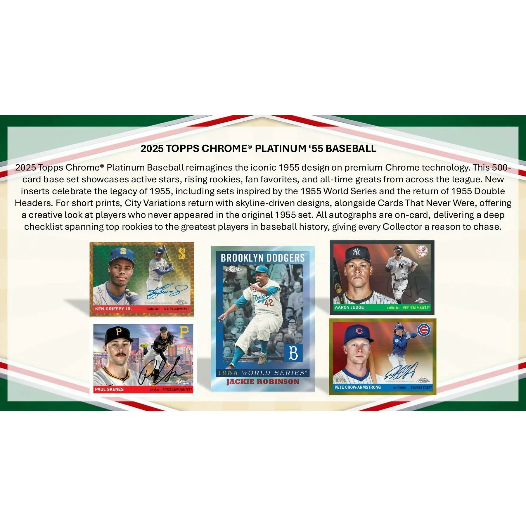 2025 Topps Chrome Platinum 55 Baseball Blaster Box Presell (Ships Sealed Only)