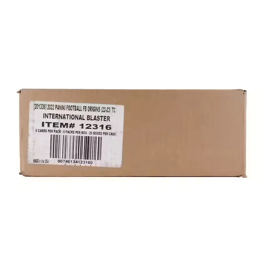 2022 Panini Origins Football International Blaster 20-Box Case (Ships Sealed Only)