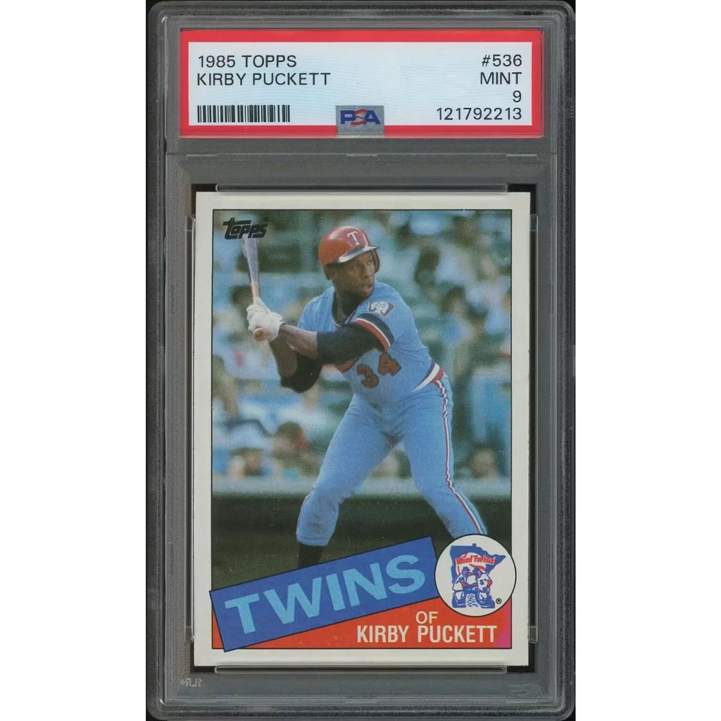1985 Topps Baseball #536 Kirby Puckett Rookie Card | PSA 9 MINT
